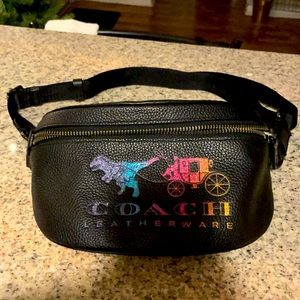 Brand New! Coach Rexy And Carriage Leather Belt pac.